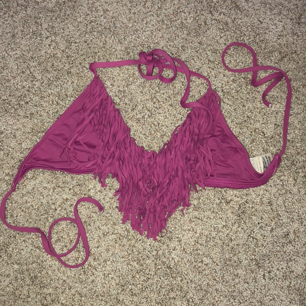 L*Space Fringe Bikini Top Size M